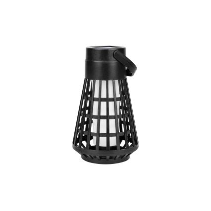 LED lampa solarna z czujnikiem 2 w 1 LED/1W/3,7V IP54 300 mAh czarna