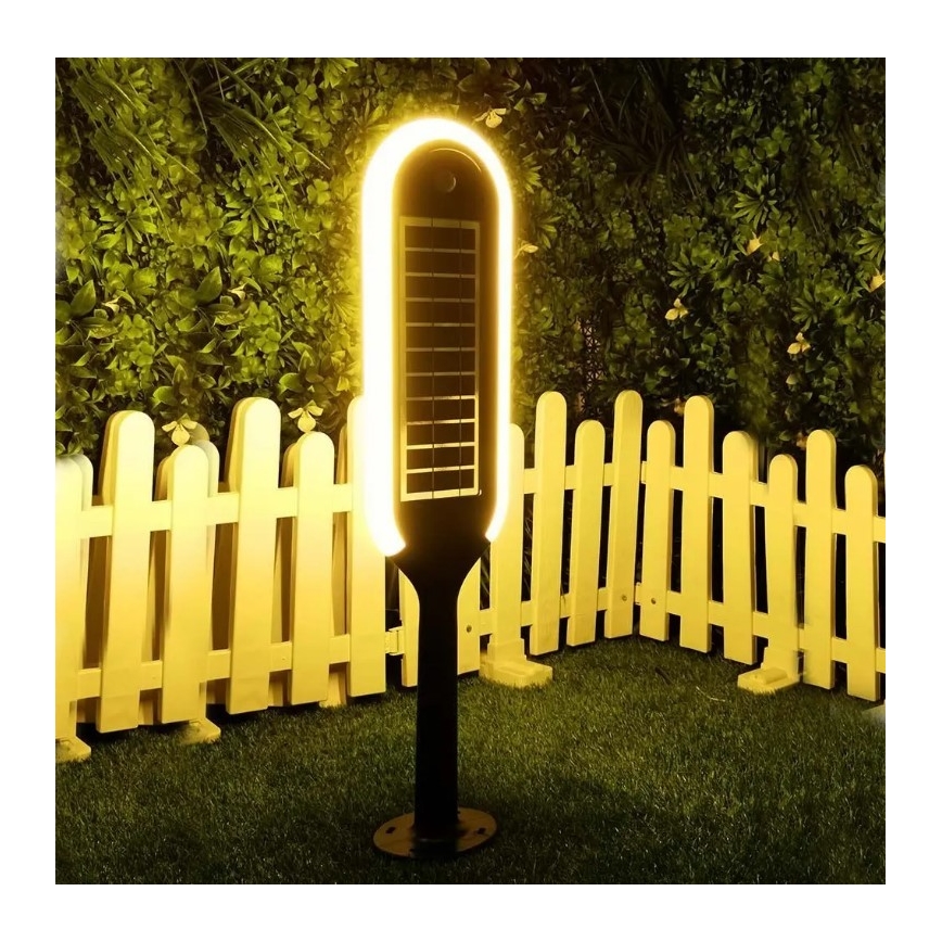LED Lampa solarna z czujnikiem BOLLARD LED/5W/5,5V 70 cm 3000K IP65 2000 mAh
