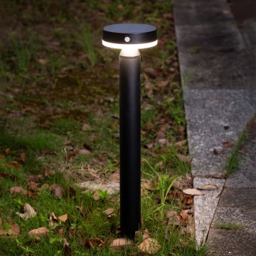 LED Lampa solarna z czujnikiem GWINEA LED/4,5W/3,7V 2000 mAh 50 cm IP44 czarna