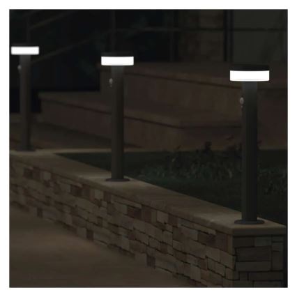 LED Lampa solarna z czujnikiem LED/2W/3,7V 1200 mAh IP44 50 cm