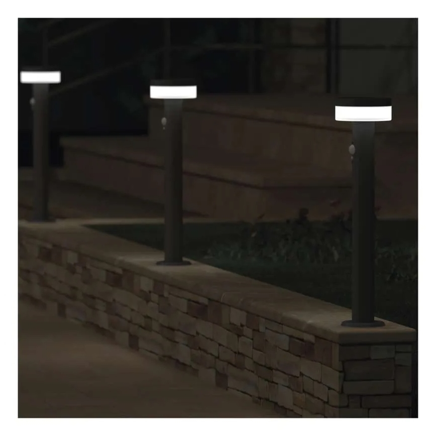LED Lampa solarna z czujnikiem LED/2W/3,7V 1200 mAh IP44 50 cm
