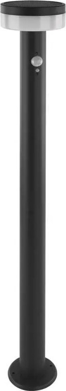 LED Lampa solarna z czujnikiem LED/2W/3,7V 1200 mAh IP44 80 cm