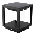 LED Lampa solarna z czujnikiem LED/2W/5,5V 3000K IP65 2600 mAh czarna
