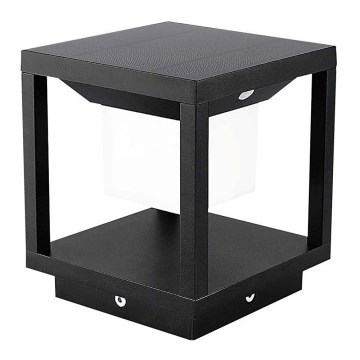 LED Lampa solarna z czujnikiem LED/2W/5,5V 3000K IP65 2600 mAh czarna