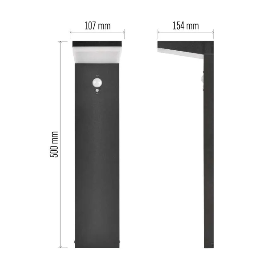 LED Lampa solarna z czujnikiem LED/4,4W/3,7V 2200 mAh IP44