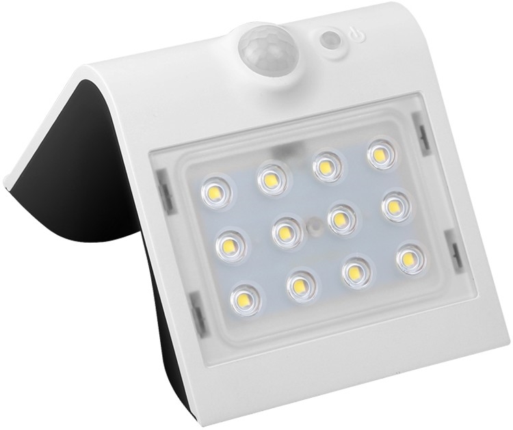 LED Lampa solarna z czujnikiem ruchu i zmierzchu LED/1,5W/1200 mAh 3,7V IP65