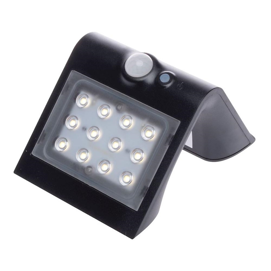 LED Lampa solarna z czujnikiem ruchu i zmierzchu LED/1,5W/1200 mAh 3,7V IP65