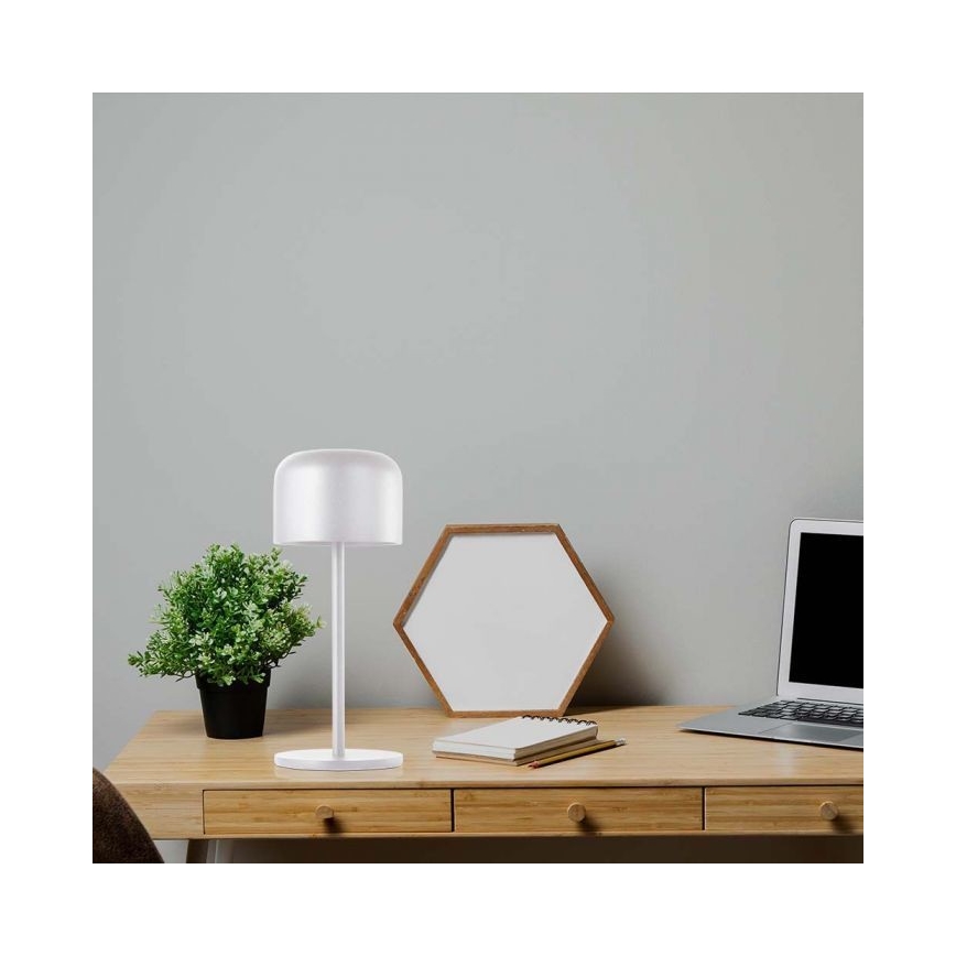 LED Regulowana jasność, ładowalna, dotykowa lampa stołowa LED/1,5W/5V 2700-5700K IP54 2200 mAh biała