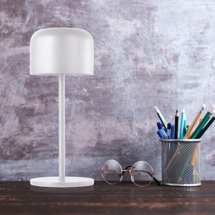 LED Regulowana jasność, ładowalna, dotykowa lampa stołowa LED/1,5W/5V 2700-5700K IP54 2200 mAh biała