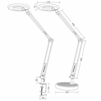 LED Lampa stołowa BIANCA LED/8W/230V