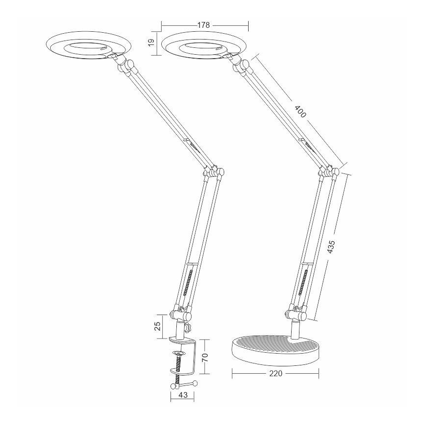 LED Lampa stołowa BIANCA LED/8W/230V