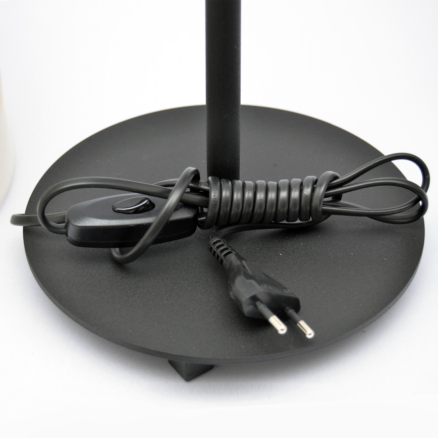 LED Lampa stołowa HELEN 1xE27/15W/230V kremowy/czarny/złoty