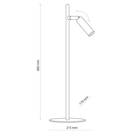 LED Lampa stołowa LAGOS 1xG9/6W/230V 4000K białe