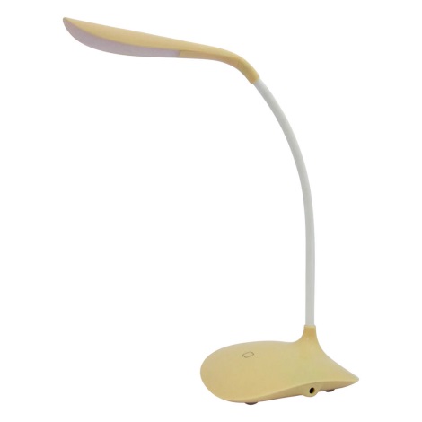 LED Lampa stołowa LED/3,6W/4xAAA/USB żółta