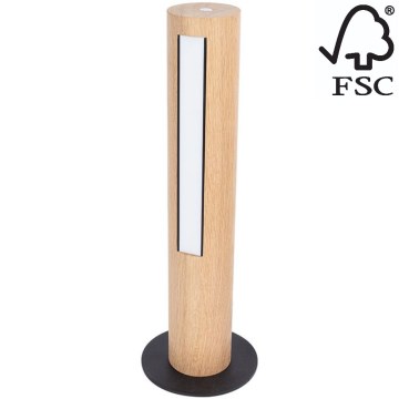 LED Lampa stołowa ściemnialna CONOR LED/9W/230V dąb – FSC certyfikowano