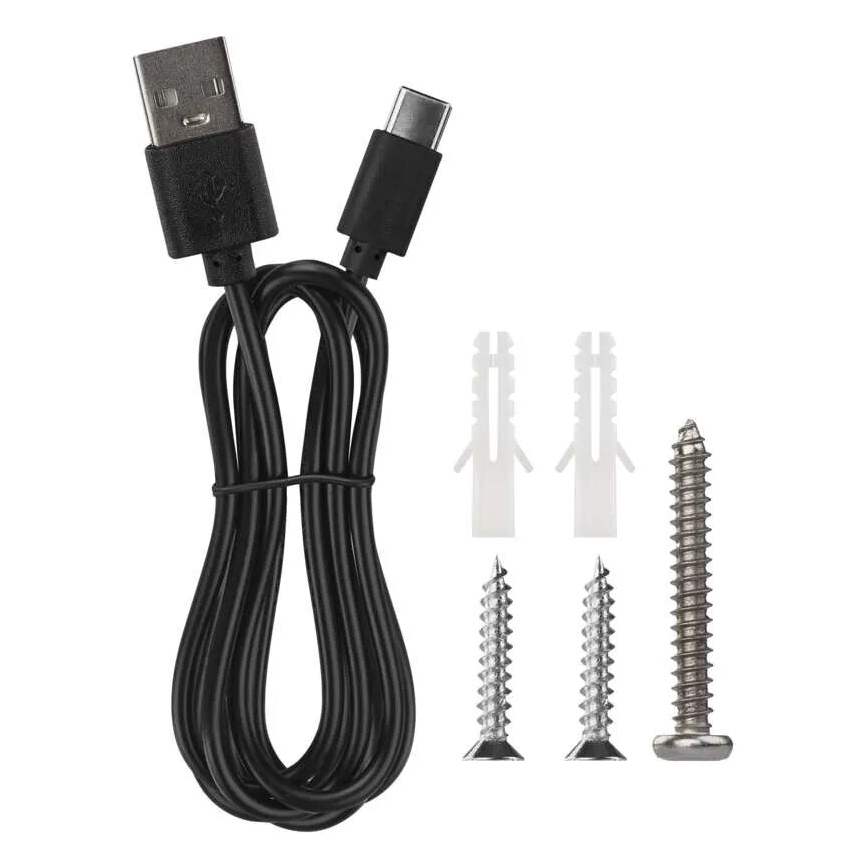 LED Lampa stołowa ściemnialna do ładowania 4w1 LED/6W/3,7V 3000K/4000K/6500K 1500mAh czarne