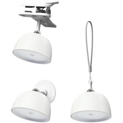 LED Lampa stołowa ściemnialna do ładowania 4w1 LED/3,5W/5V 3000/4000/6500K IP54 1800 mAh biała