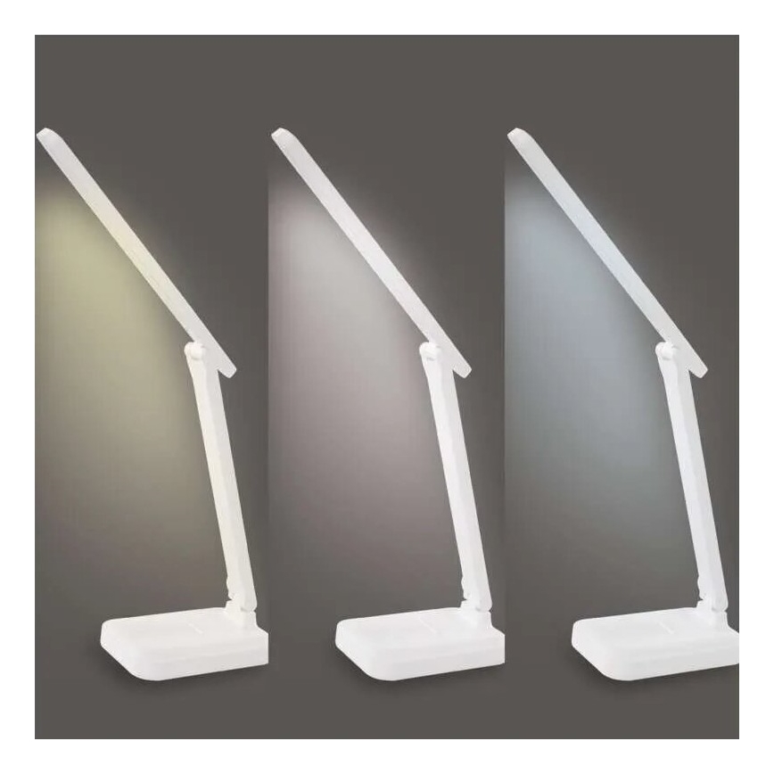 LED Lampa stołowa ściemnialna do ładowania LED/5W/3,7V 3000K/4000K/6500K 800mAh białe