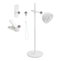 LED Lampa stołowa ściemnialna do ładowania magnetyczna 4w1 LED/4,2W/3,7V 4000K 1200mAh biała