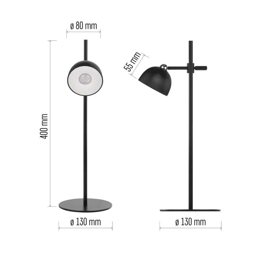 LED Lampa stołowa ściemnialna do ładowania magnetyczna 4w1 LED/4,2W/3,7V 4000K 1200mAh czarne