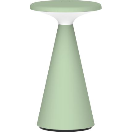 LED Ściemn. dotykowa zewn. lampa stołowa PAROS LED/1,8W/5V USB 1800 mAh IP44 zielony