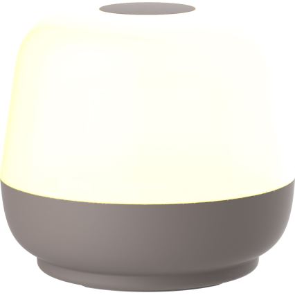 LED Ściemn. dotykowa zewn. lampa stołowa SAMBA LED/1,2W/5V USB 1200 mAh IP44 szare