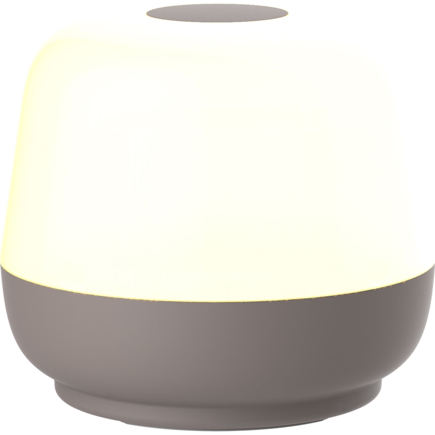LED Ściemn. dotykowa zewn. lampa stołowa SAMBA LED/1,2W/5V USB 1200 mAh IP44 szare