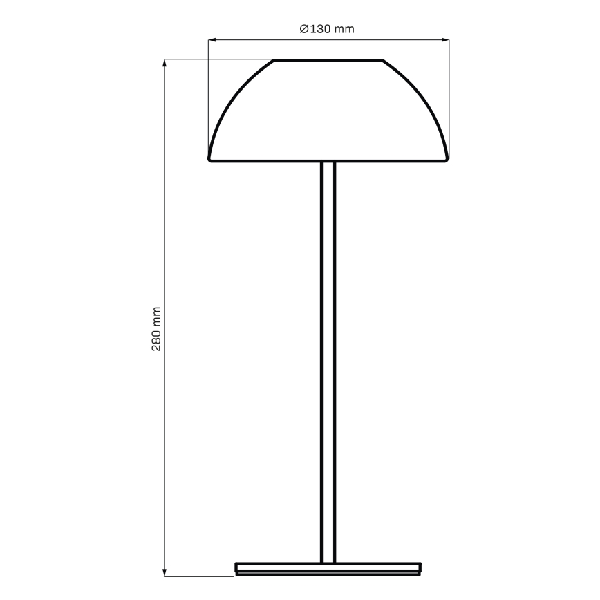 LED Ściemn. dotykowa zewn. lampa stołowa TANZANIA LED/1,8W/5V USB 1800 mAh IP44 biały