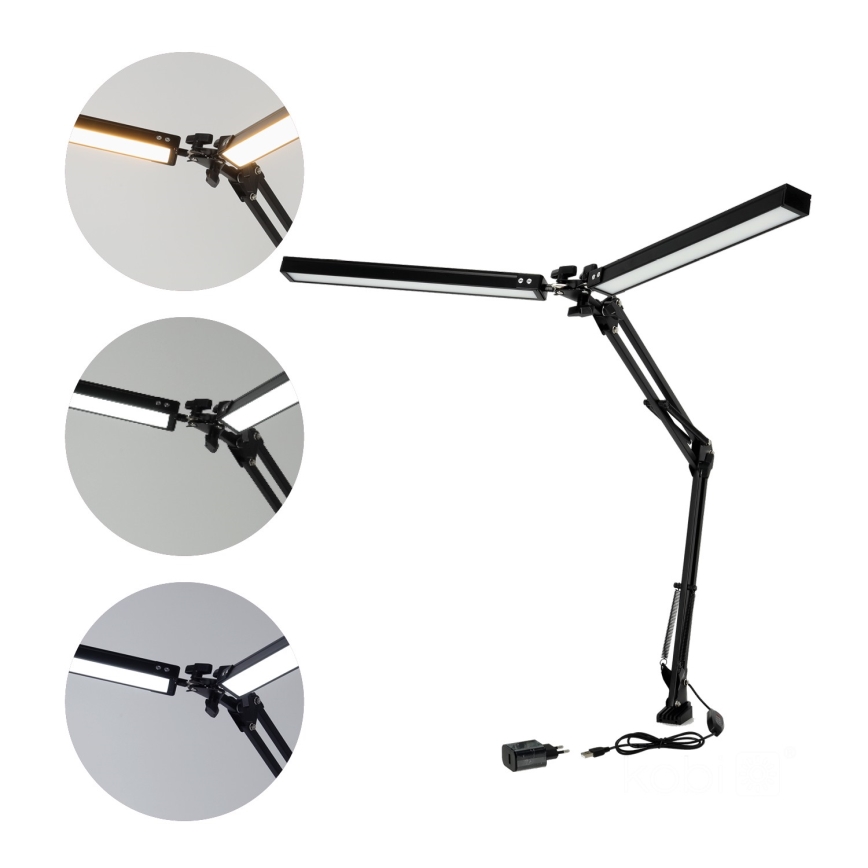 LED Lampa stołowa ściemnialna TENUIX DUO 2xLED/14W/230V 3000-6000K