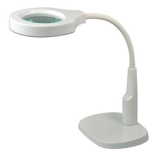 LED Lampa stołowa ściemnialna ze szkłem powiększającym dwuogniskowym LED/6W/230V 6000-7000K biała