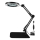 LED Lampa stołowa ściemnialna ze szkłem powiększającym LED/11W/5V 3000-6000K czarna