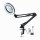 LED Lampa stołowa ściemnialna ze szkłem powiększającym LED/22W/5V 4000-6000K czarna