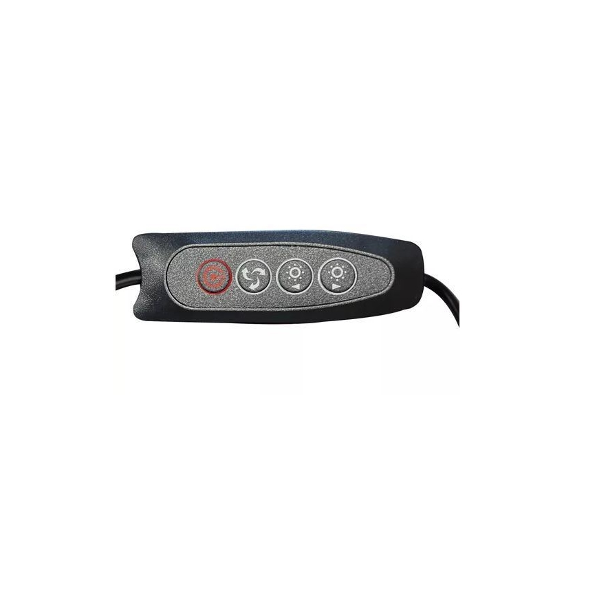 LED Lampa stołowa ściemnialna ze szkłem powiększającym LED/6W/5V 3000K/4000K/6000K czarna