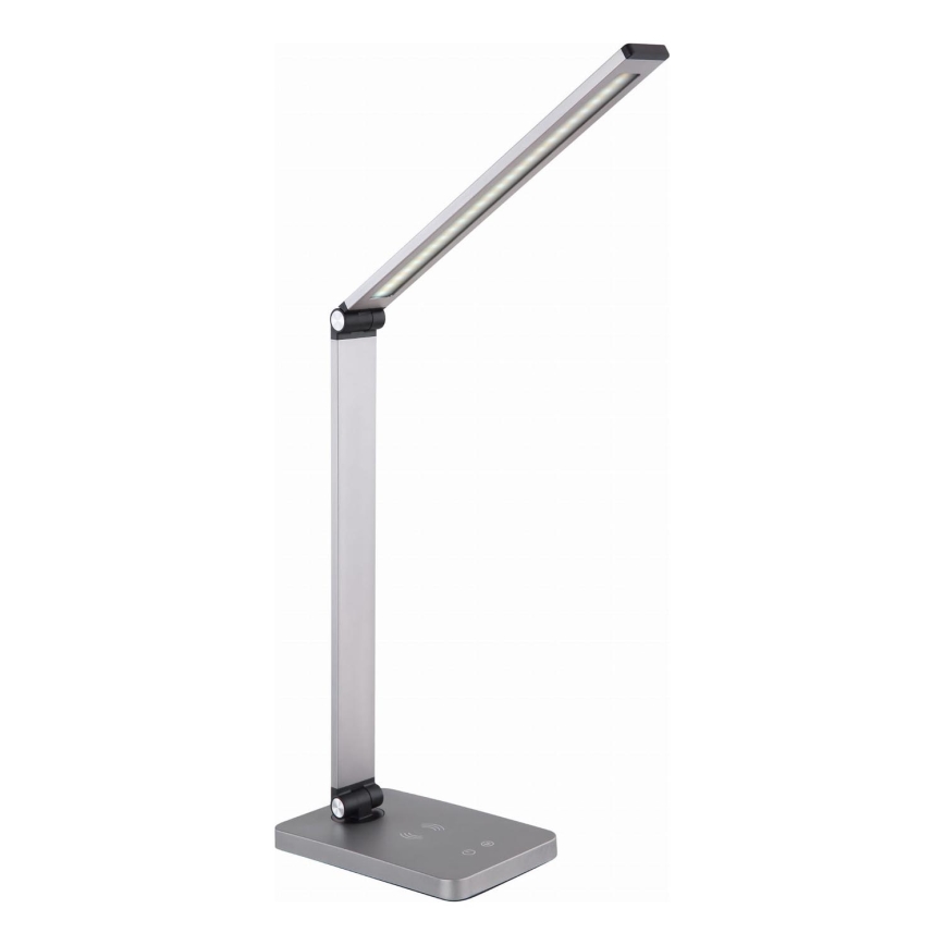 LED Lampa stołowa z bezprzewodową ładowarką LED/10W/230V 3000/4000/4500/5000/6000K matowy chrom