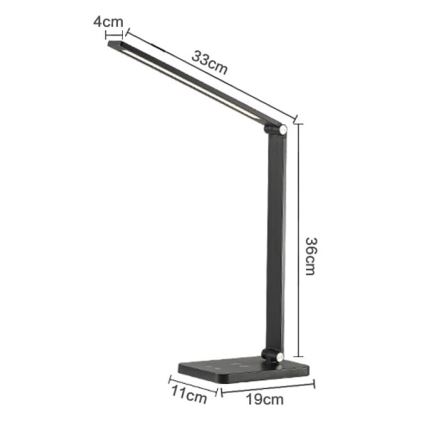 LED Lampa stołowa z bezprzewodową ładowarką LED/10W/230V 3000/4000/4500/5000/6000K matowy chrom