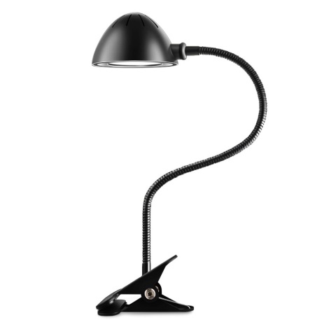 LED Lampa stołowa z klipsem LED/3W/5V czarna
