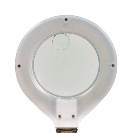 LED Lampa stołowa z lupą LED/6,5W/230V biały