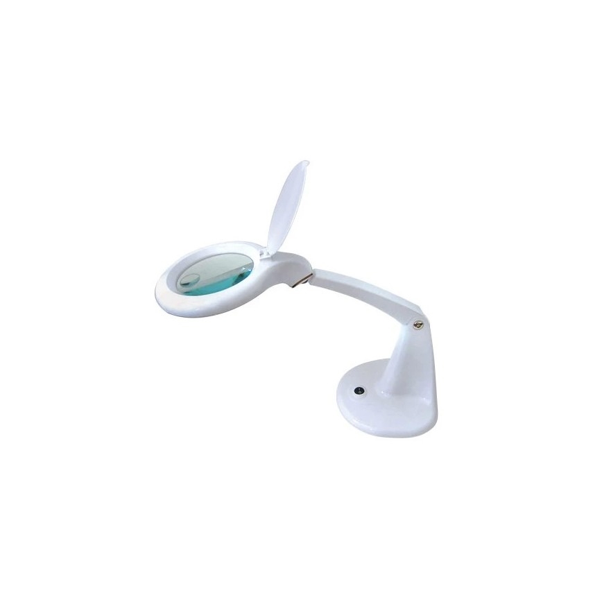 LED Lampa stołowa z lupą LED/6,5W/230V biały