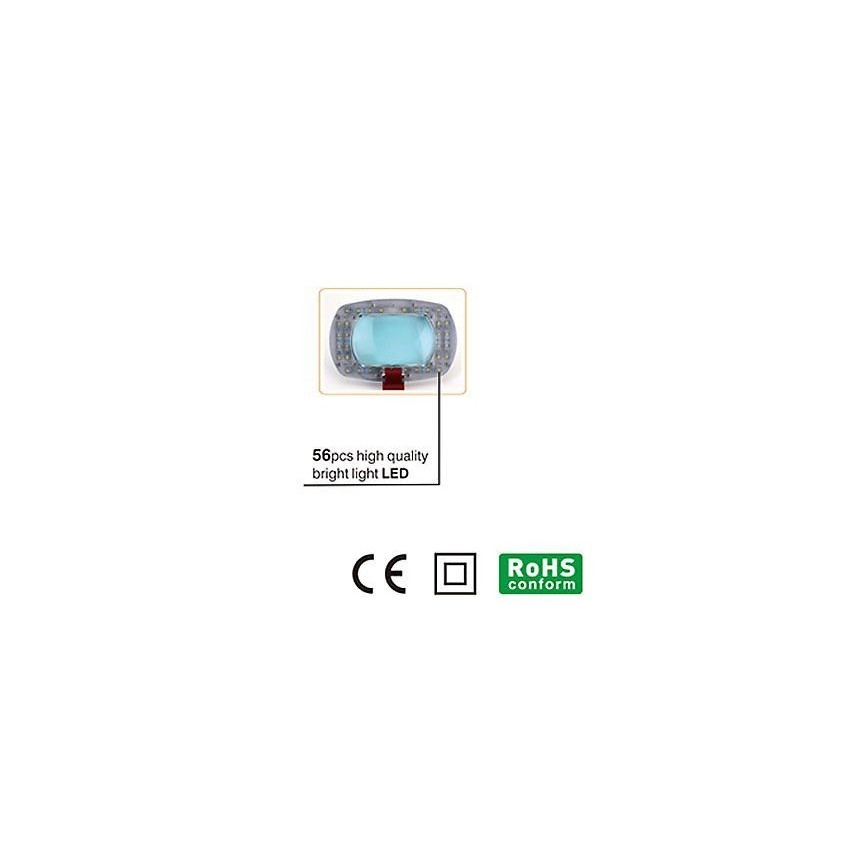 LED Lampa stołowa z lupą LED/7W/230V 6500K biały