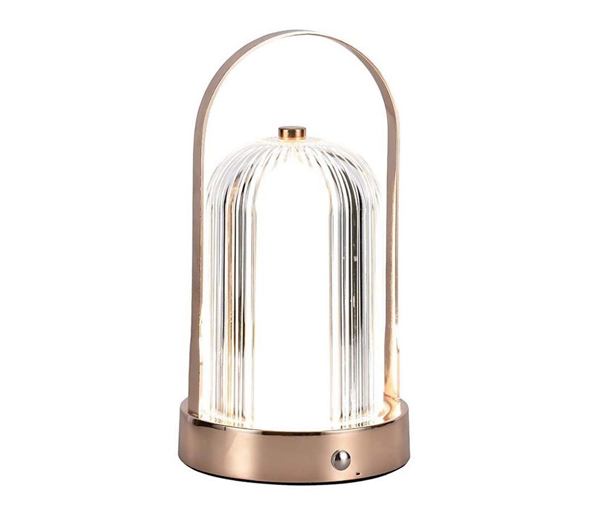 LED Lampa stołowa ściemnialna LED/1W/5V 3000-6000K 1800 mAh miedź