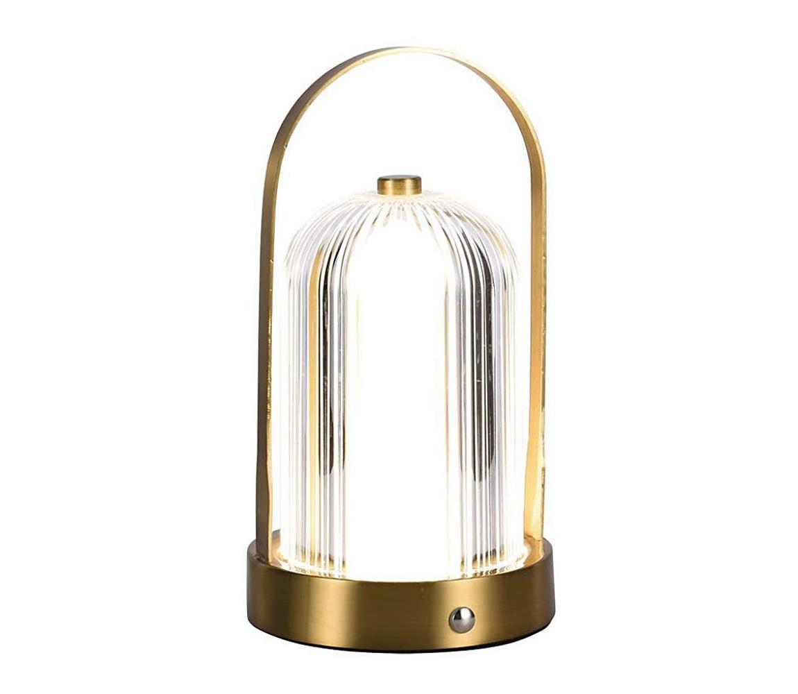 LED Lampa stołowa ściemnialna LED/1W/5V 3000-6000K 1800 mAh złoty