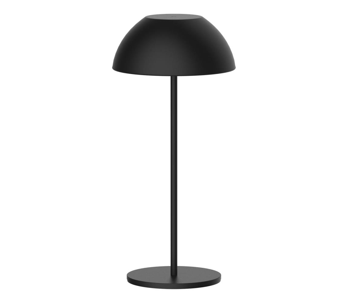 LED Lampa stołowa ściemnialna TANZANIA LED/1,8W/5V USB 1800 mAh IP44 czarny