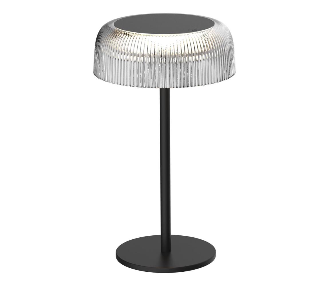LED Lampa stołowa ściemnialna TRYPOLIS LED/2W/5V USB 1800 mAh IP44 czarny