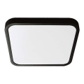 LED Lampa sufitowa do łazienki SAMSUNG CHIP LED/18W/230V IP44 4000K 25x25 cm czarna