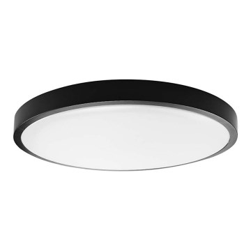 LED Lampa sufitowa do łazienki SAMSUNG CHIP LED/24W/230V IP44 4000K śr. 29 cm czarna