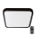 LED Lampa sufitowa do łazienki z czujnikiem SAMSUNG CHIP LED/18W/230V IP44 4000K 29x29 cm czarna + pilot do zdalnego sterowania
