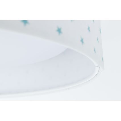 LED Dziecięca lampa sufitowa GALAXY KIDS LED/24W/230V gwiazdki biała/turkusowa