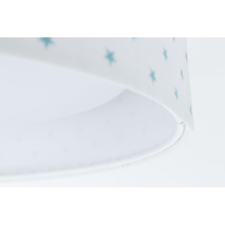 LED Dziecięca lampa sufitowa GALAXY KIDS LED/24W/230V gwiazdki biała/turkusowa