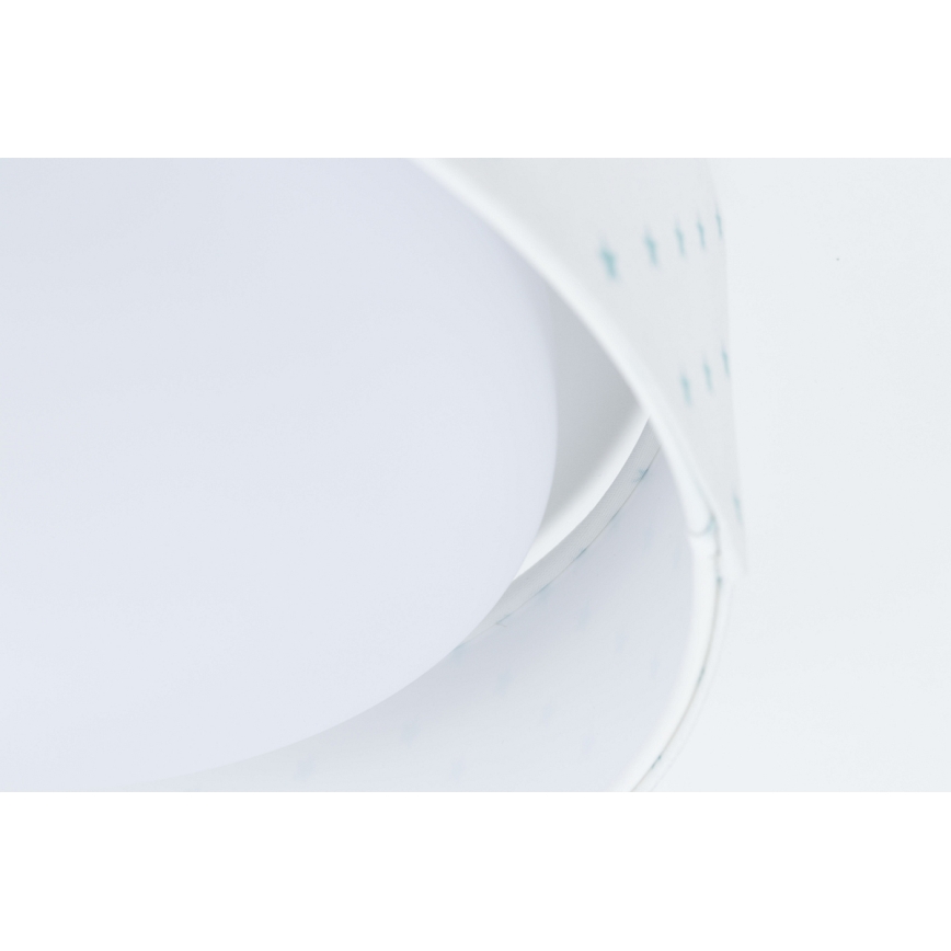 LED Dziecięca lampa sufitowa GALAXY KIDS LED/24W/230V gwiazdki biała/turkusowa
