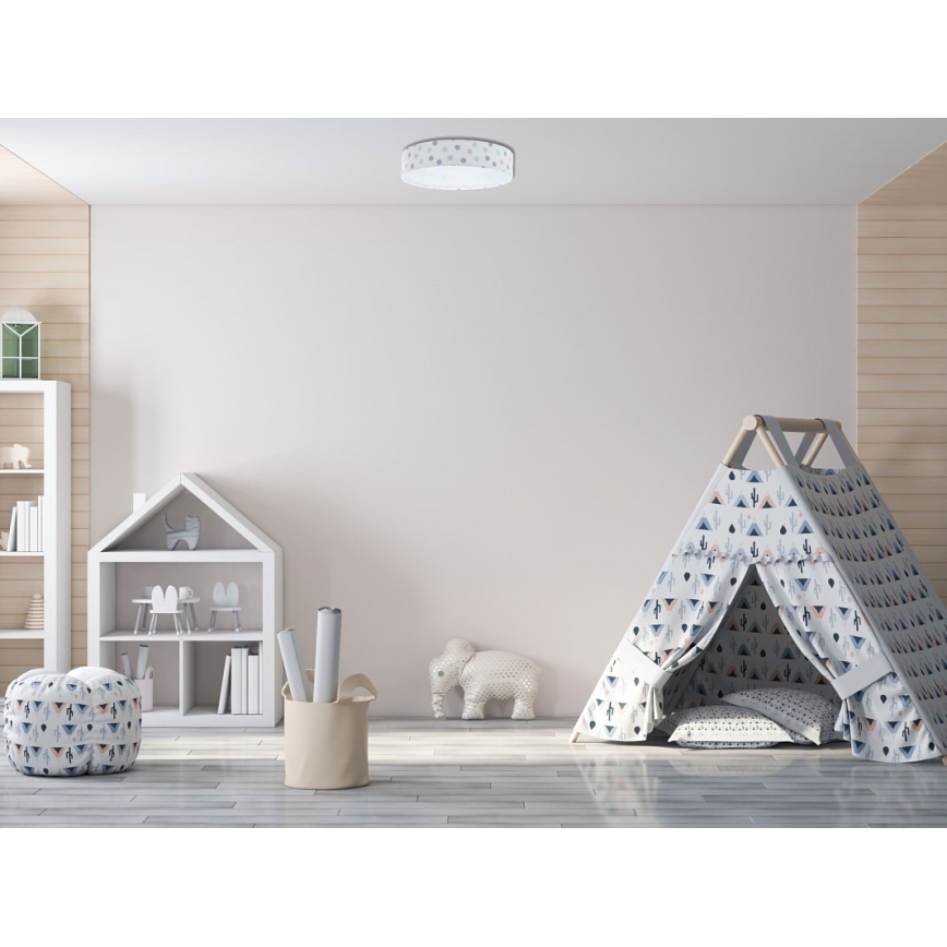 LED Dziecięca lampa sufitowa GALAXY KIDS LED/24W/230V kolorowe kropki